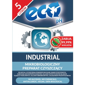 Eco-pH Industrial - preparat do czyszczenia warsztatów, hal fabrycznych i magazynów - 5L